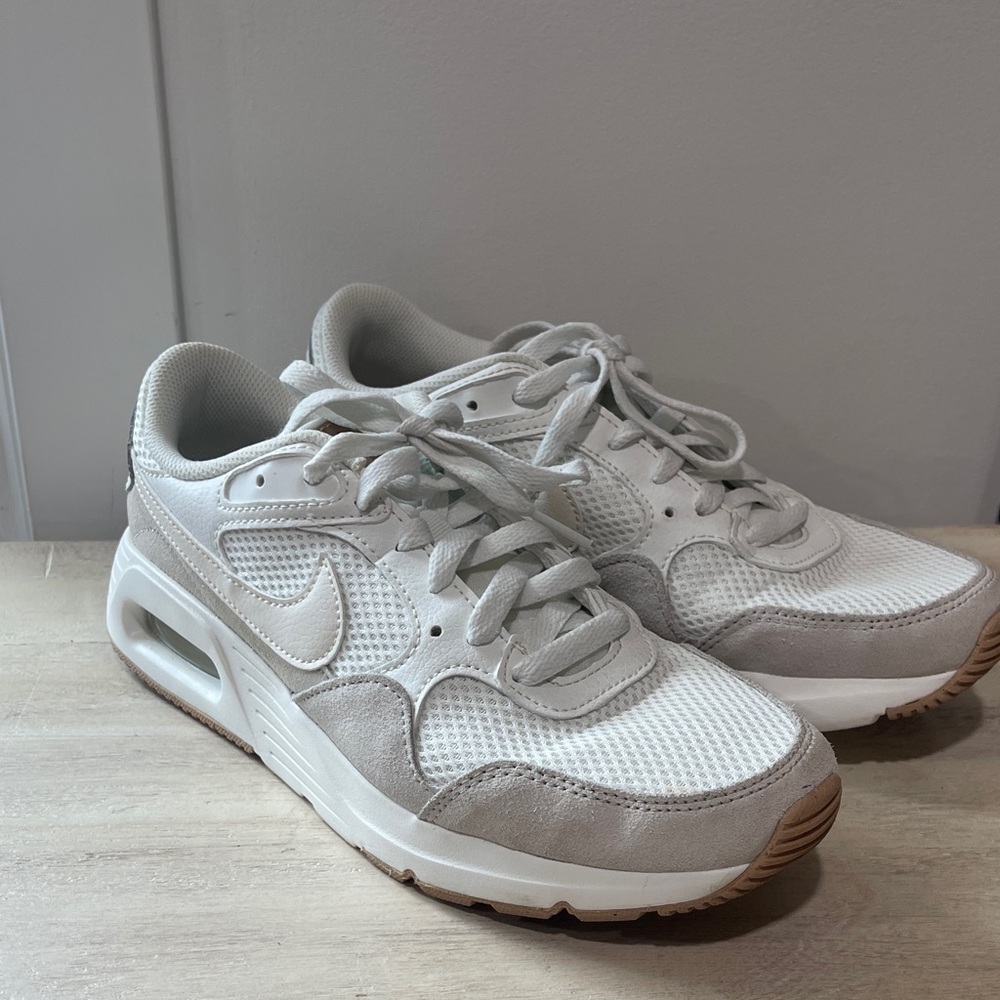 Nike Air Max SC White and Light Gray Sneakers